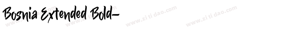Bosnia Extended Bold字体转换